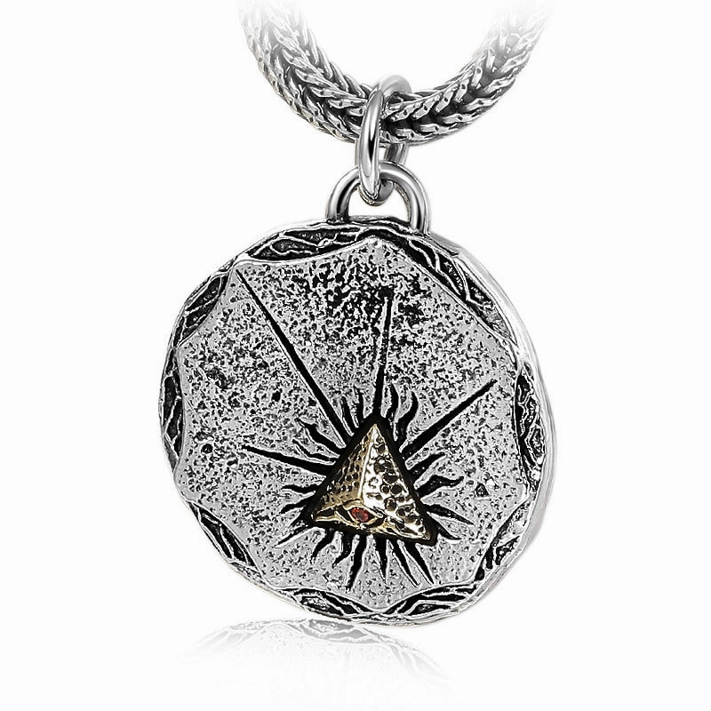 Wholesale God's Eye Pendant Copper Necklace