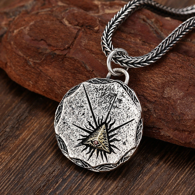 Wholesale God's Eye Pendant Copper Necklace