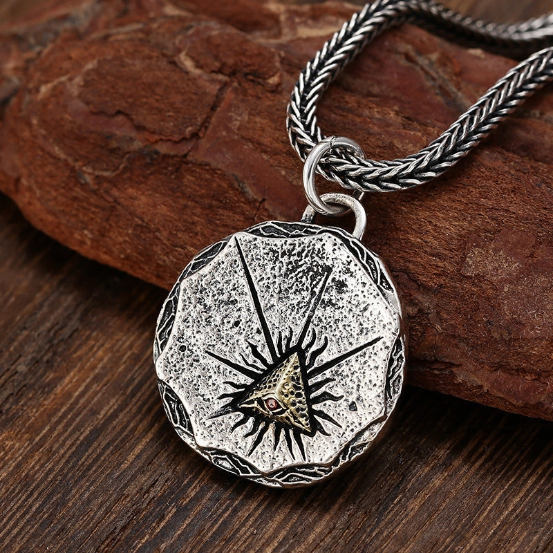 Wholesale God's Eye Pendant Copper Necklace