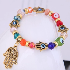 Wholesale Gold Demon Eye Alloy Bracelet