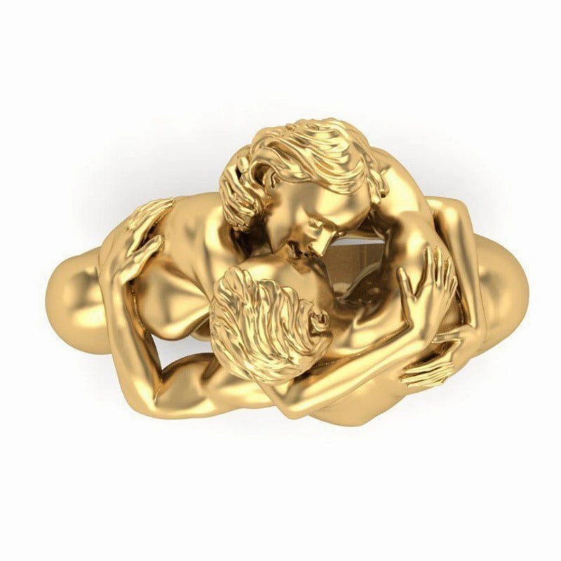 Wholesale Gold Male Female Love Art Rings