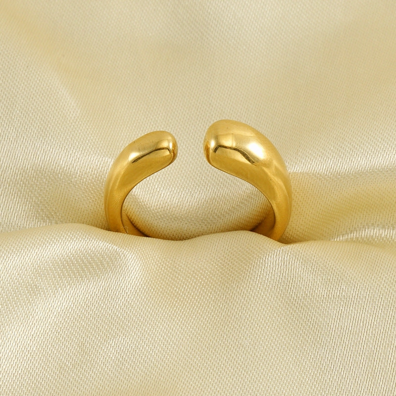 Wholesale Gold Plated Adjustable Stainless Steel Rings