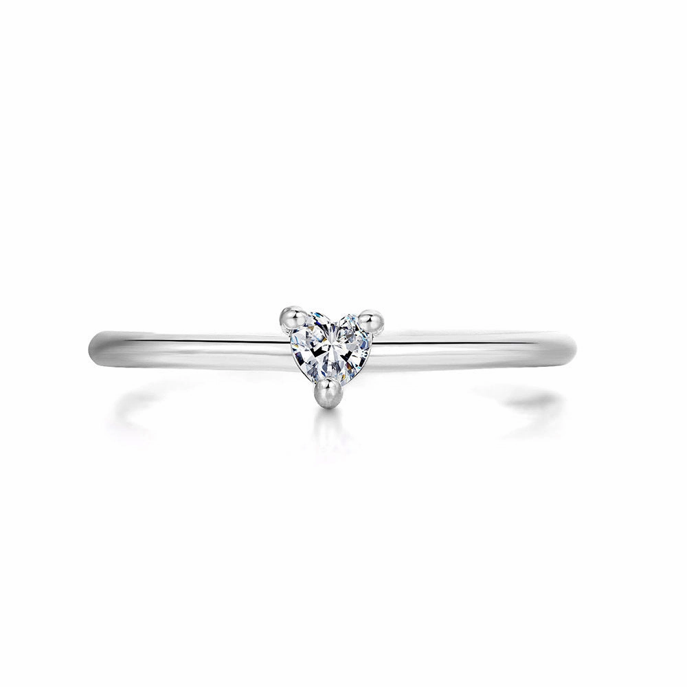 Wholesale Gold Plated Copper Simple Heart Shape Ring
