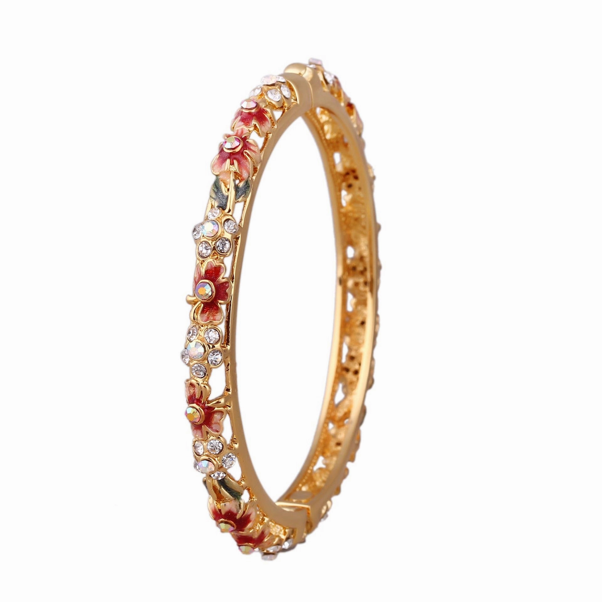 Wholesale Gold-plated Jewelry Cloisonne Hollow Womens Bracelets