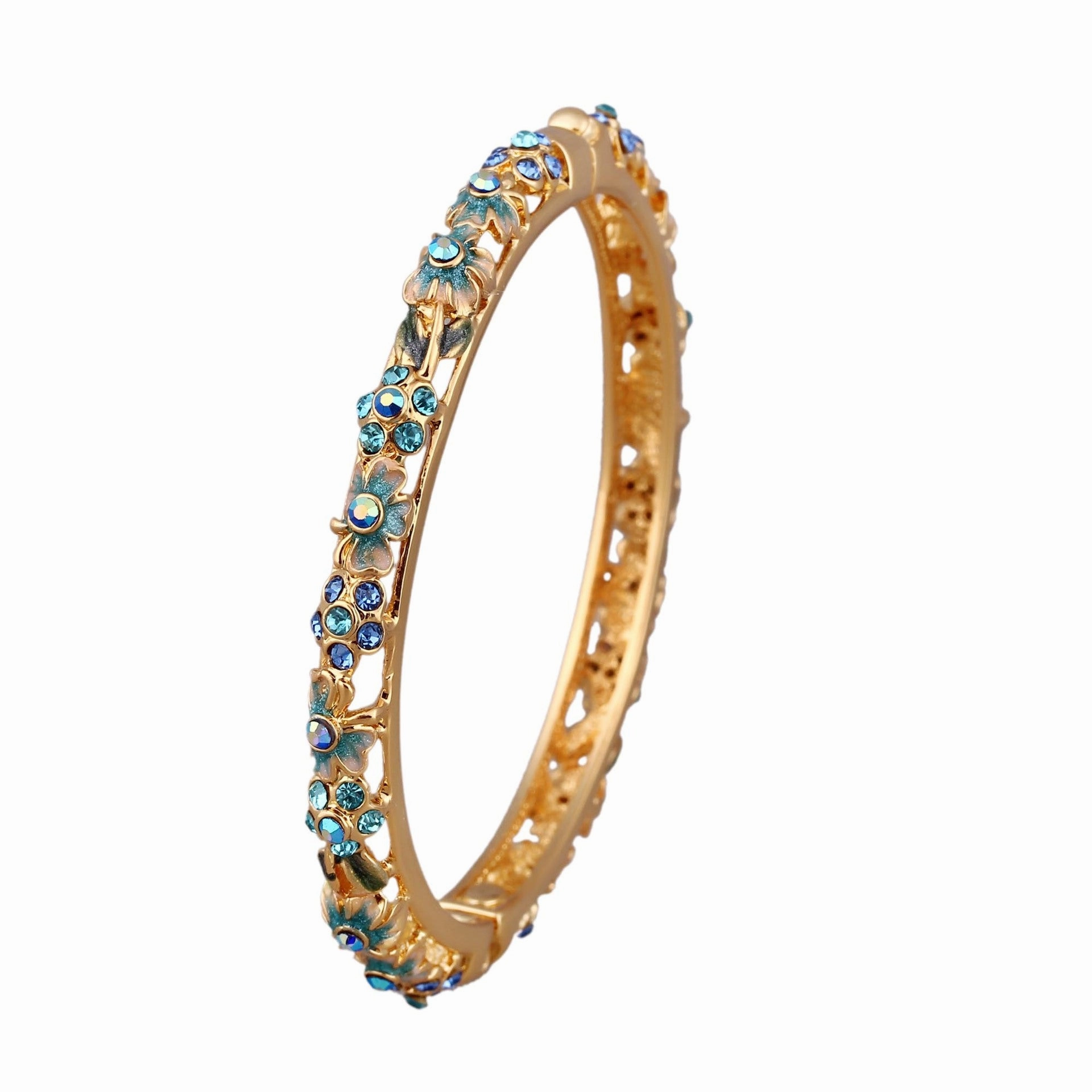 Wholesale Gold-plated Jewelry Cloisonne Hollow Womens Bracelets