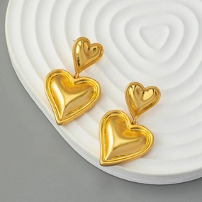 Wholesale Gold Plated Love Earrings