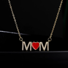 Wholesale Gold Plated Mother's Day Alloy Necklaces