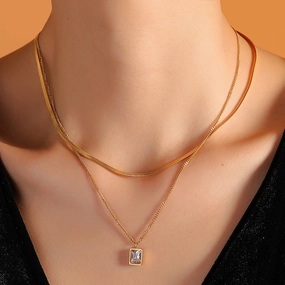Wholesale Gold Plated Stainless Steel Necklace