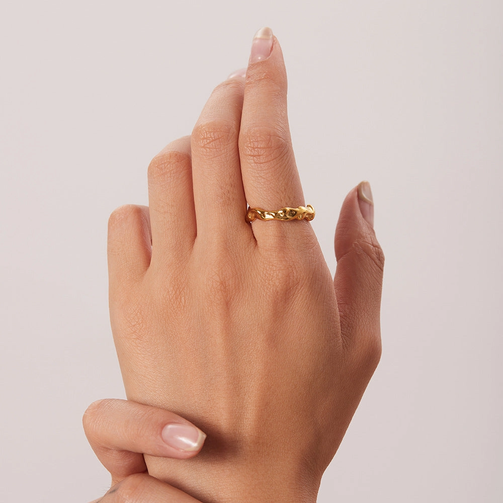 Wholesale Gold Plated Stainless Steel Rings