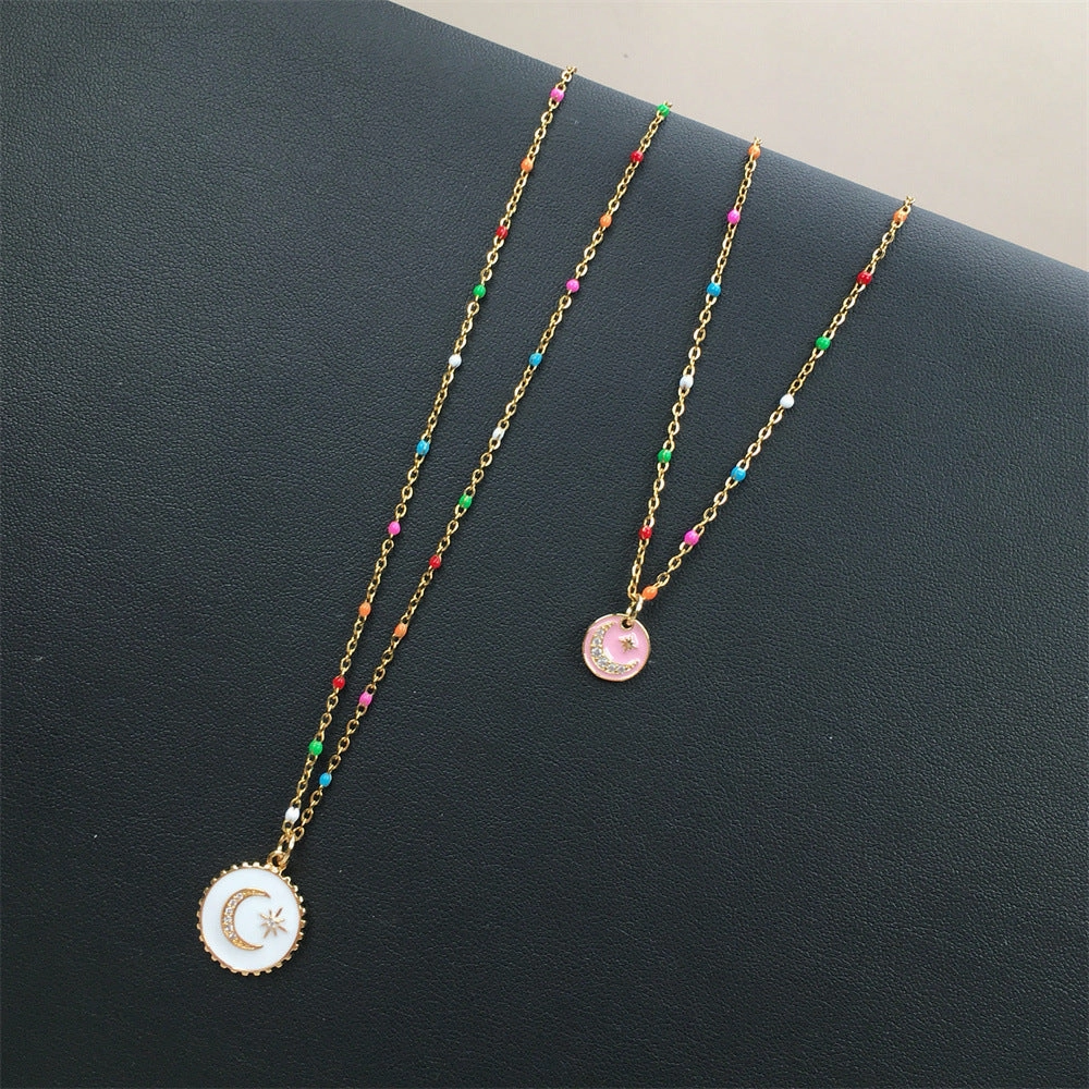Wholesale Gold Plated Stars and Moons Necklaces