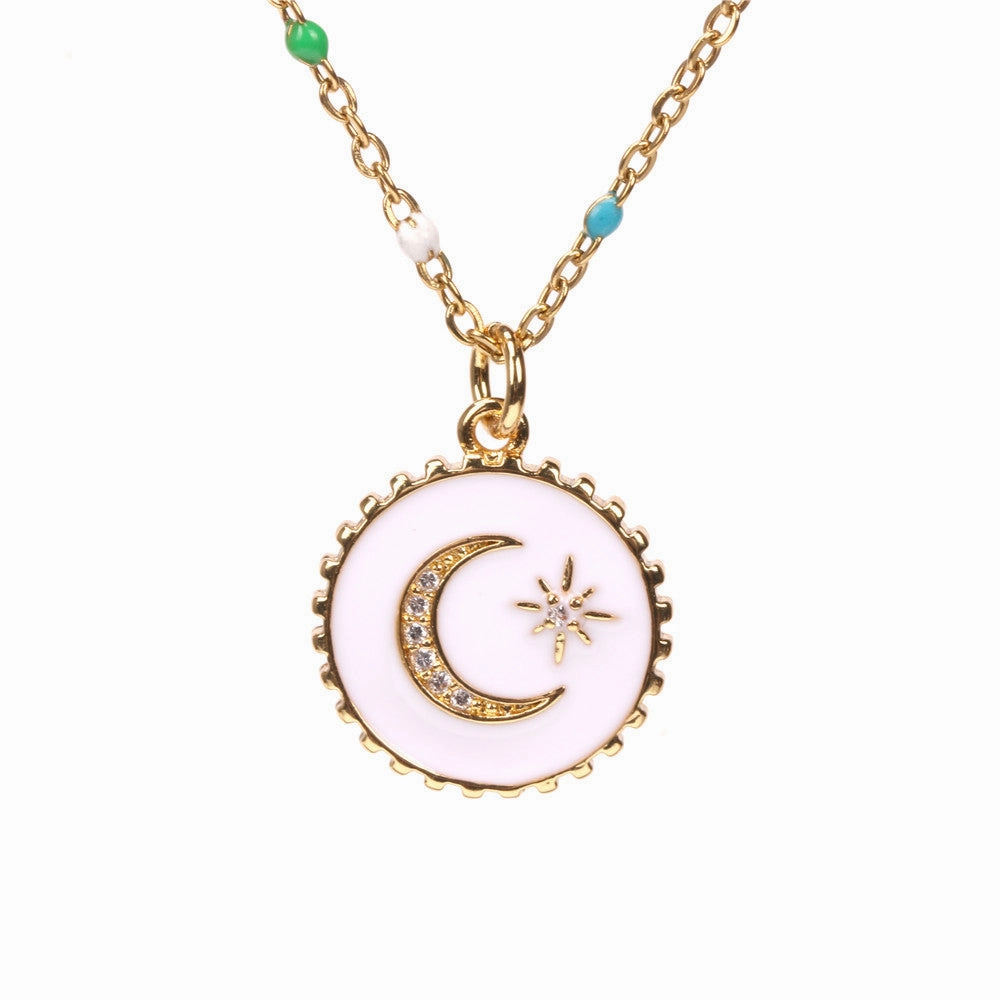 Wholesale Gold Plated Stars and Moons Necklaces
