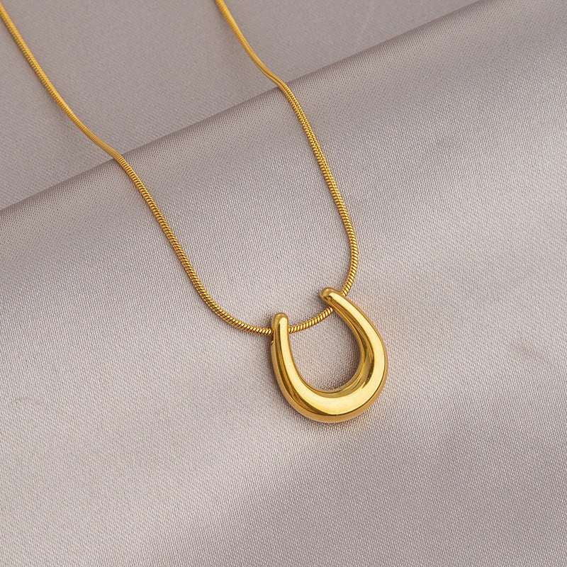 Wholesale Gold Titanium Steel Non-fading Necklace