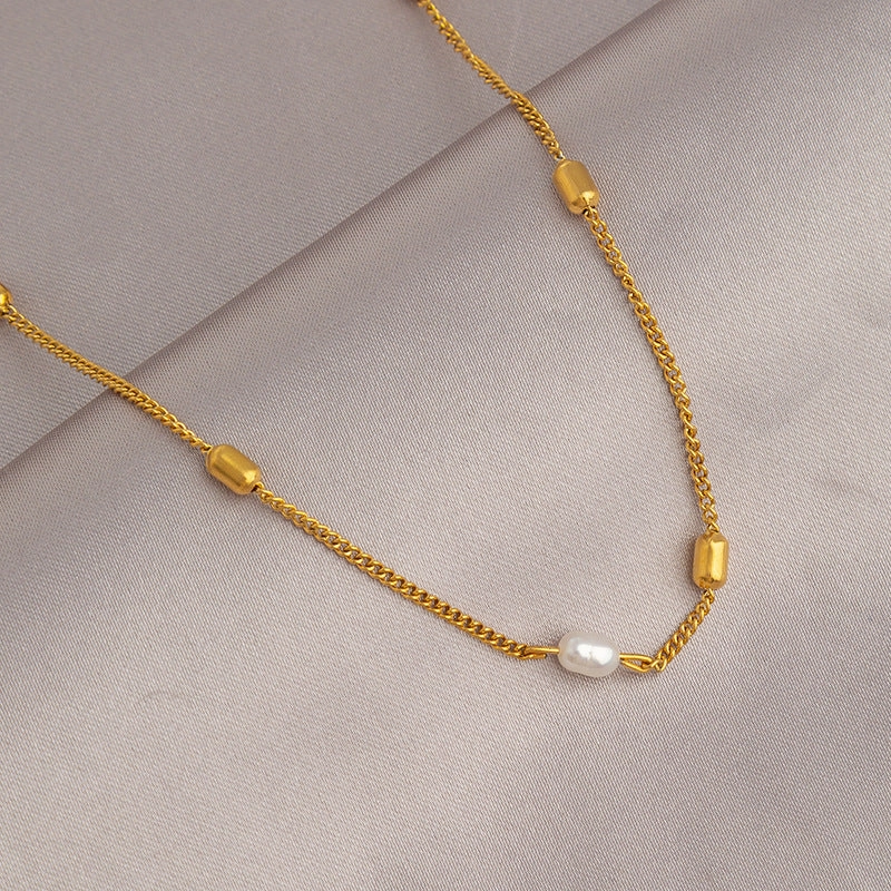 Wholesale Gold Titanium Steel Non-fading Necklace