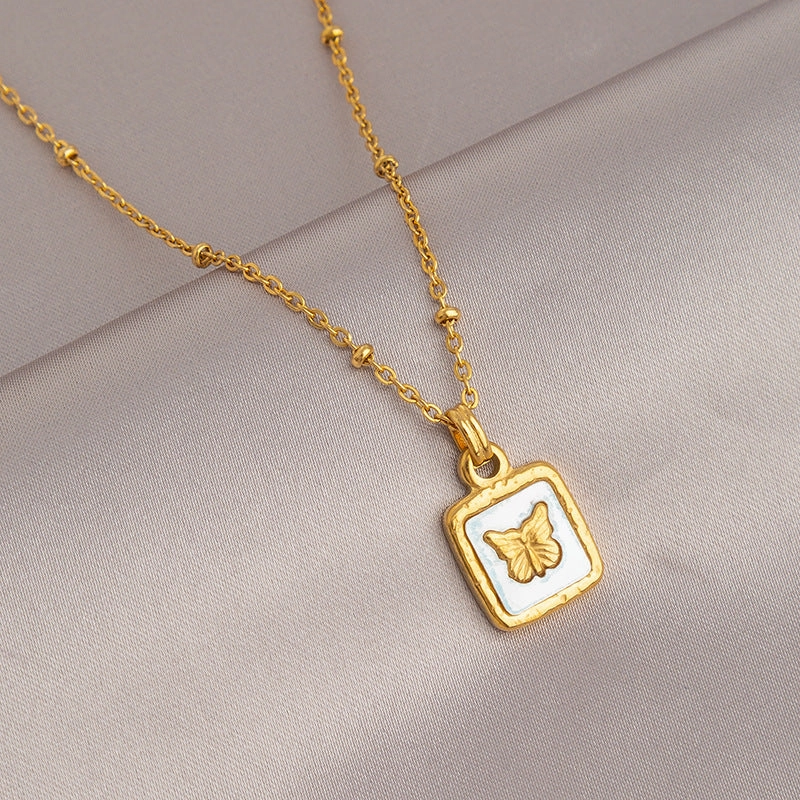 Wholesale Gold Titanium Steel Non-fading Necklace