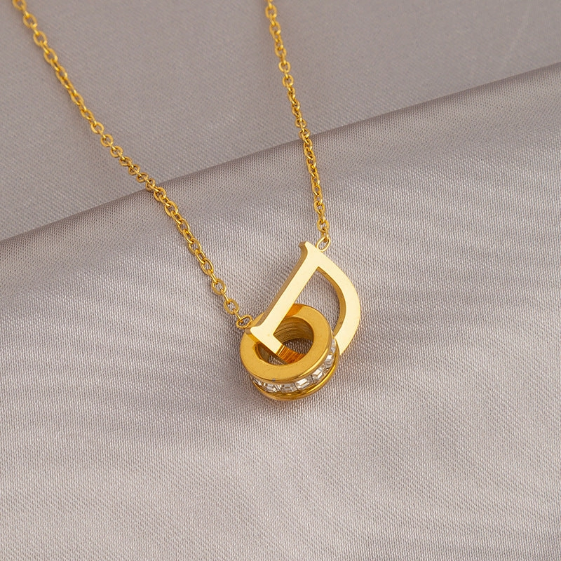 Wholesale Gold Titanium Steel Non-fading Necklace