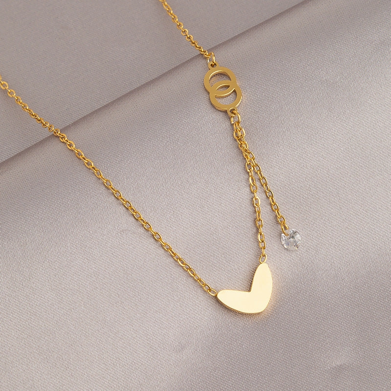 Wholesale Gold Titanium Steel Non-fading Necklace