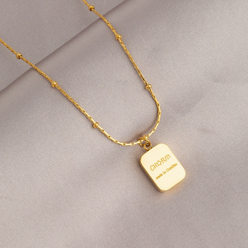 Wholesale Gold Titanium Steel Non-fading Necklace
