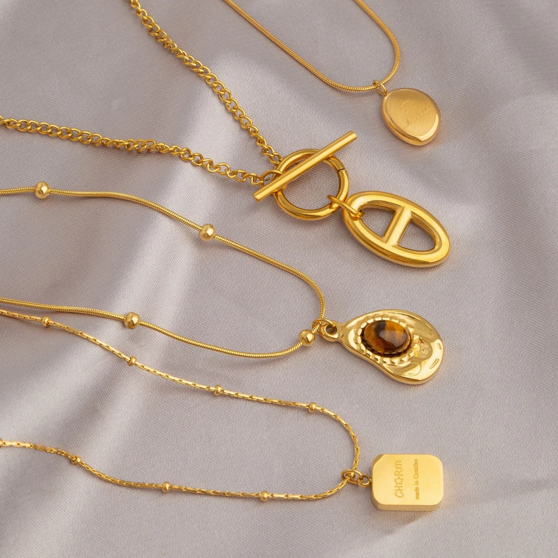 Wholesale Gold Titanium Steel Non-fading Necklace