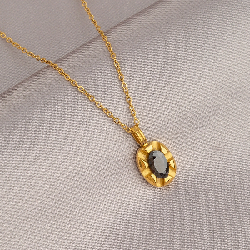 Wholesale Gold Titanium Steel Non-fading Necklace