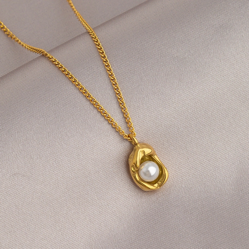 Wholesale Gold Titanium Steel Non-fading Necklace