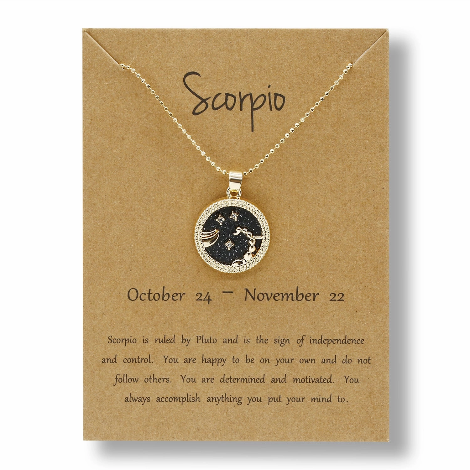 Wholesale Golden Zodiac Sign Coin Clavicle Chain Sweater Chain