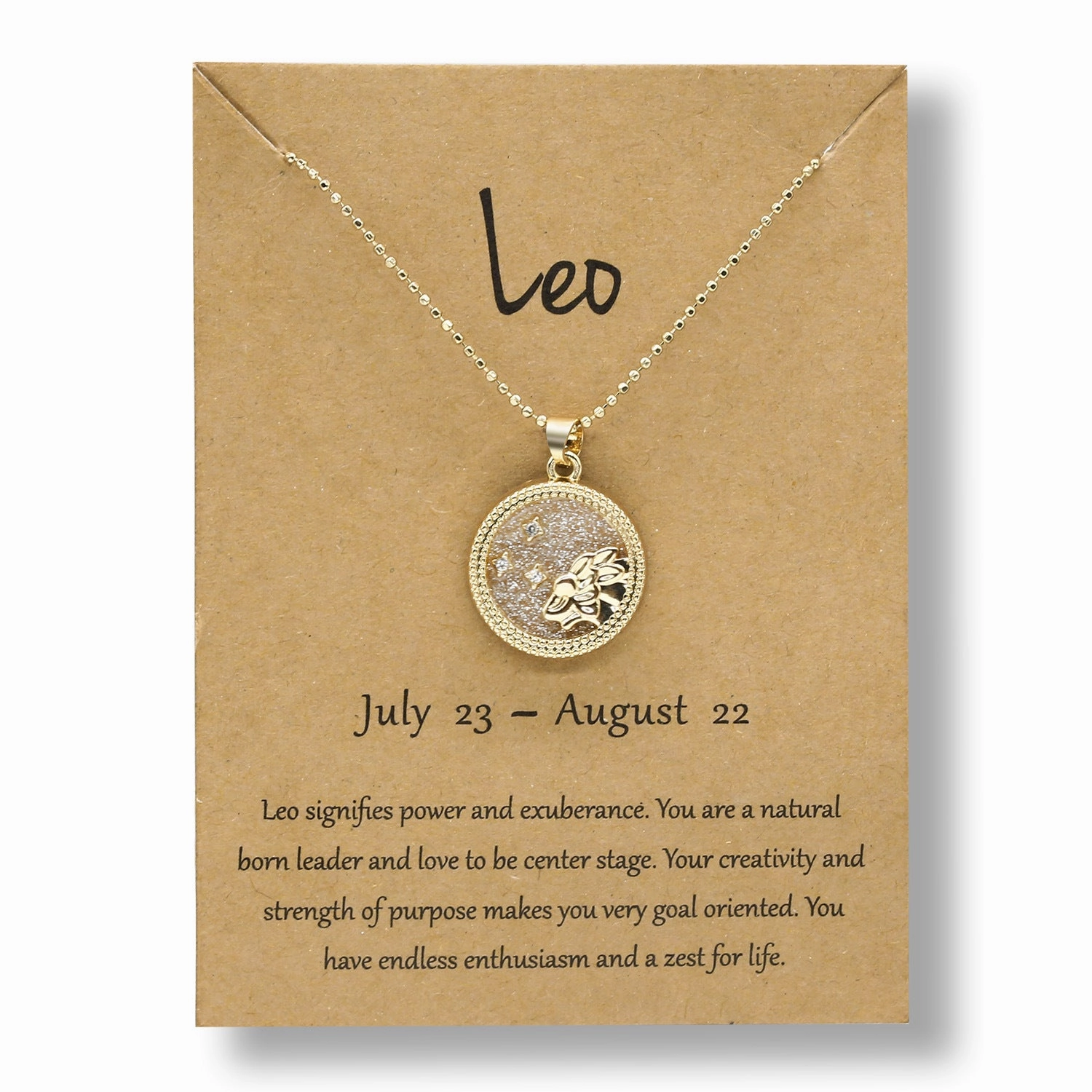 Wholesale Golden Zodiac Sign Coin Clavicle Chain Sweater Chain