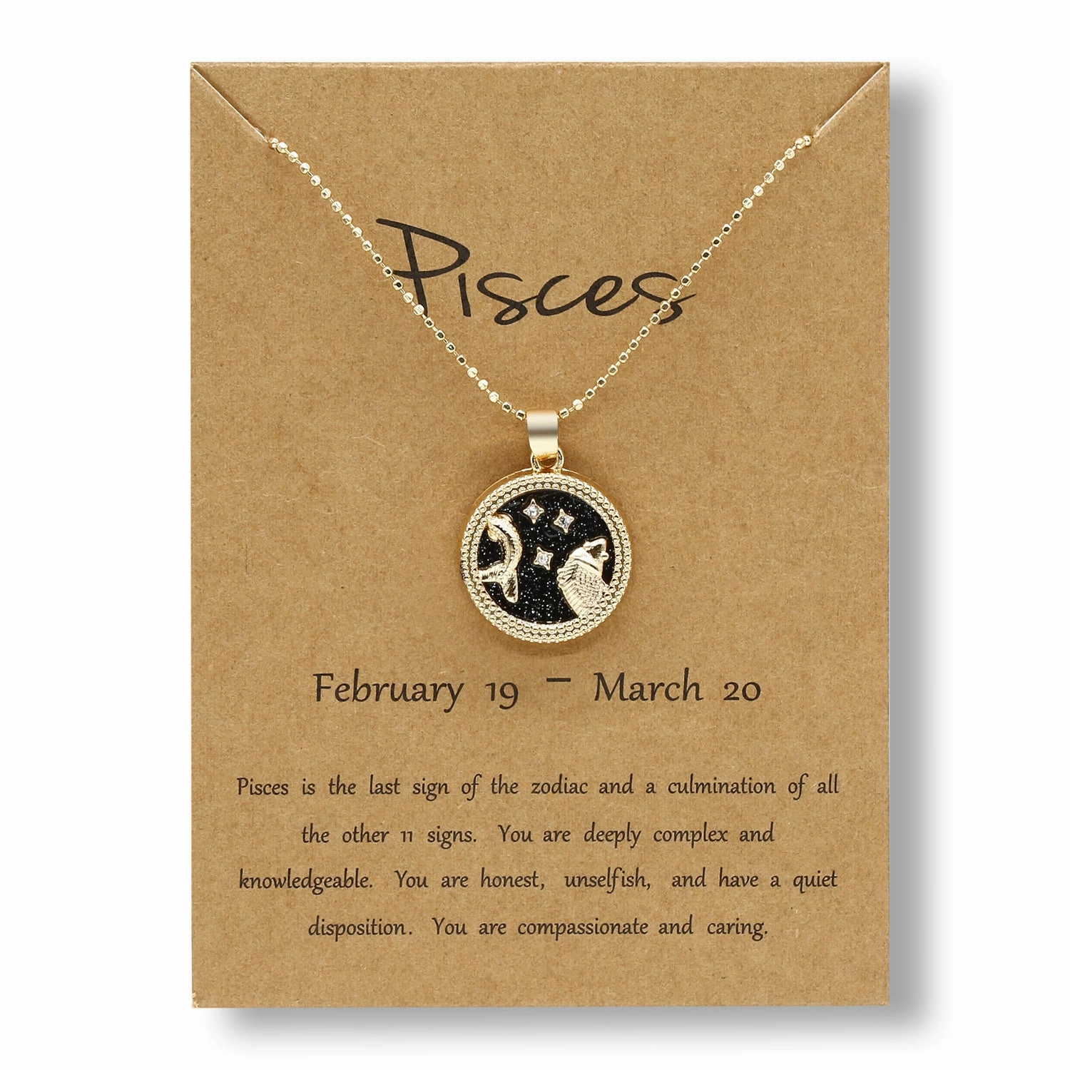 Wholesale Golden Zodiac Sign Coin Clavicle Chain Sweater Chain