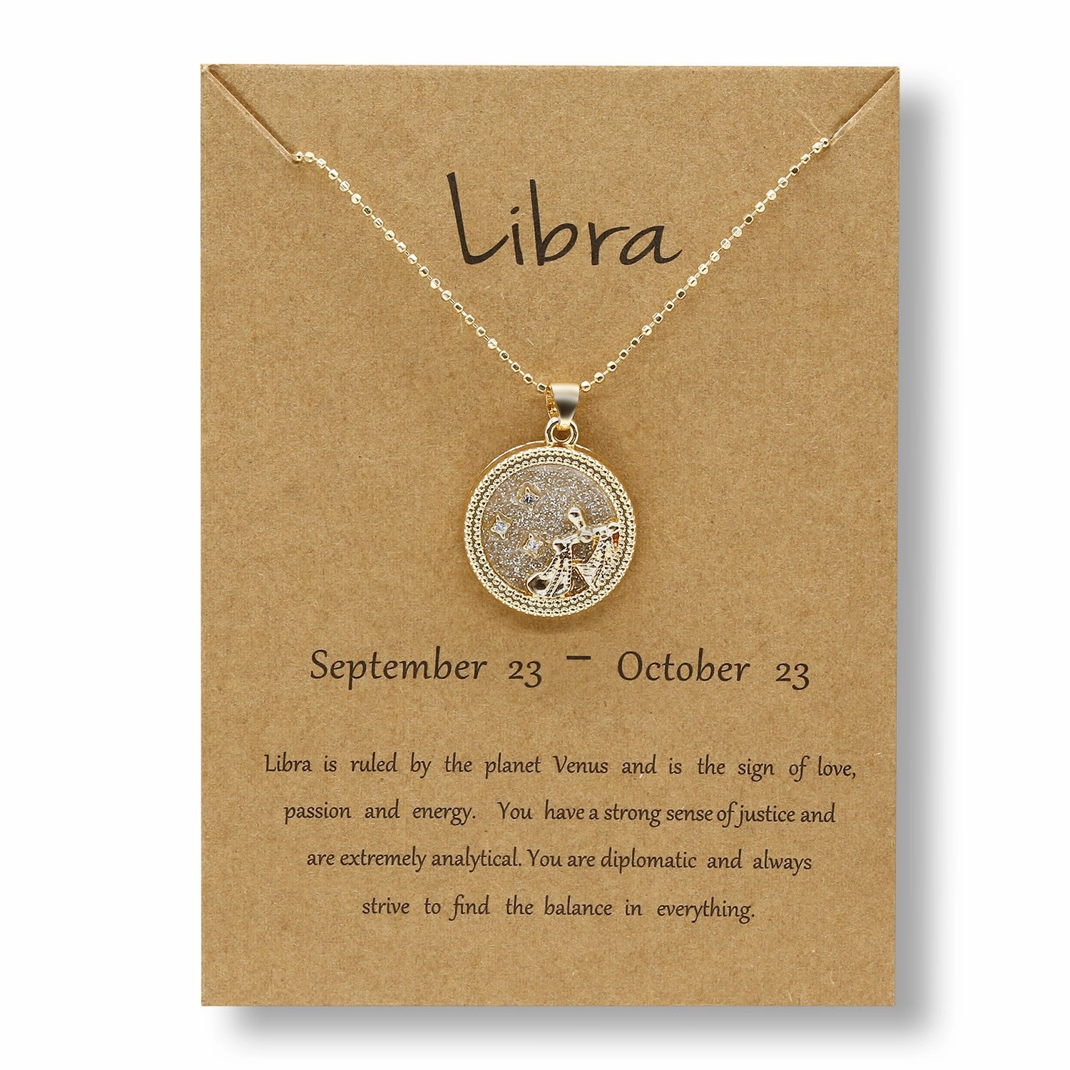 Wholesale Golden Zodiac Sign Coin Clavicle Chain Sweater Chain