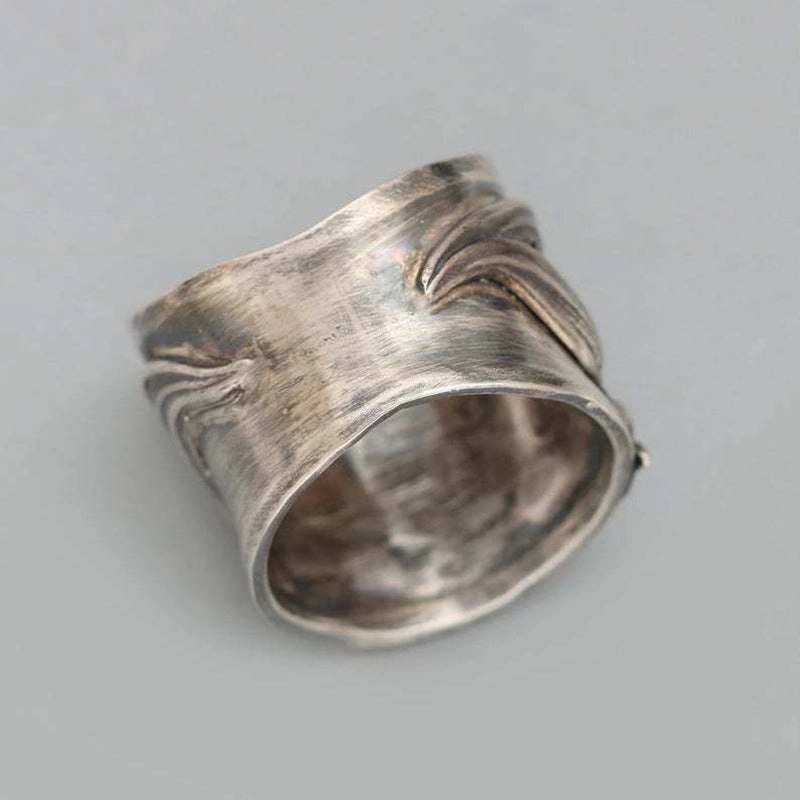 Wholesale Goth Theme Ring Alloy Lily Flower Wrap Vintage OLY-RS-HC003