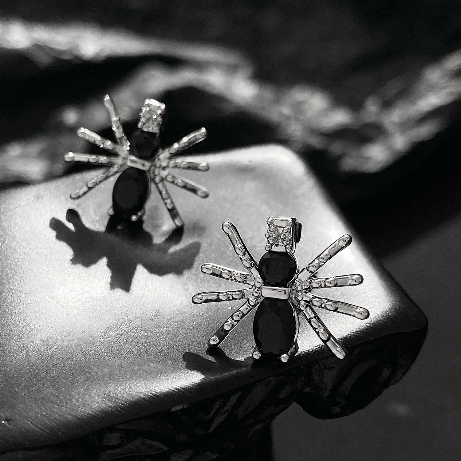 Wholesale Gothic Dark Spider Copper Earrings