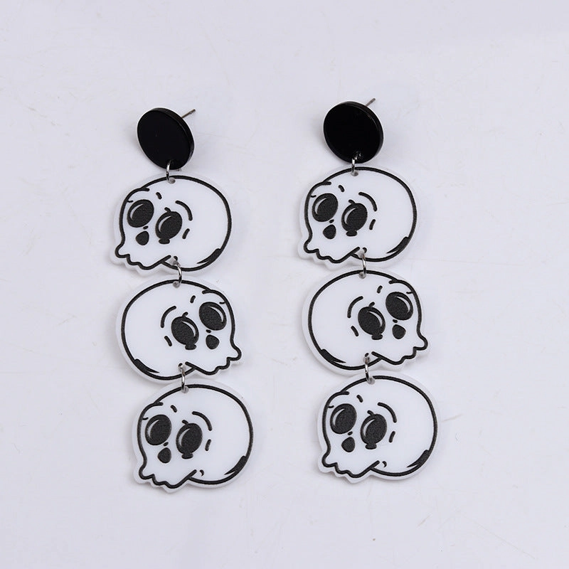 Wholesale Gothic Halloween Blood Knife Acrylic Earrings