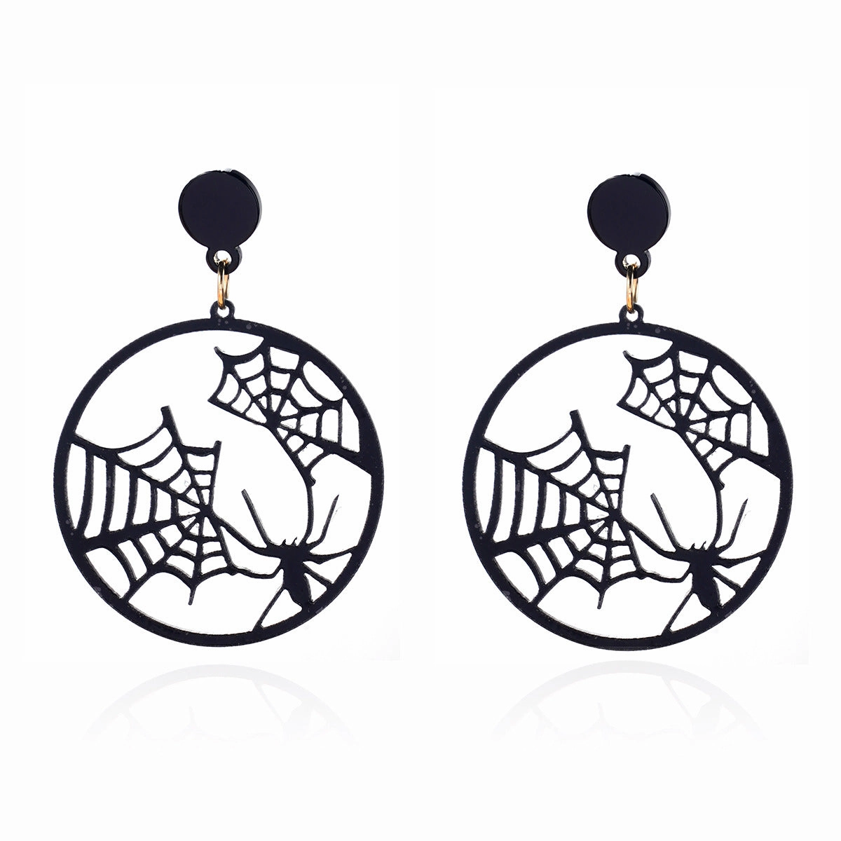 Wholesale Gothic Halloween Creative Funny Cross Pendant Earrings