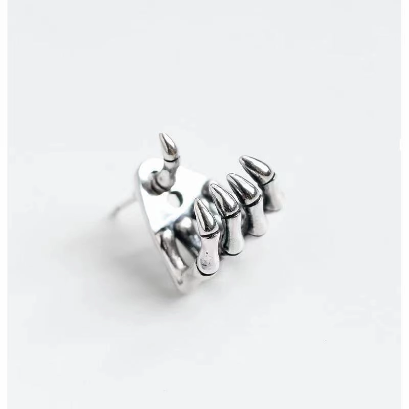 Wholesale Gothic Halloween Retro Skull Alloy Earrings