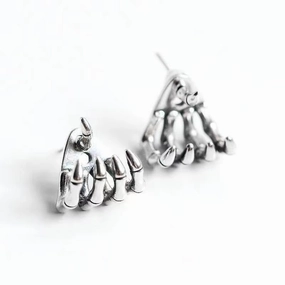 Wholesale Gothic Halloween Retro Skull Alloy Earrings