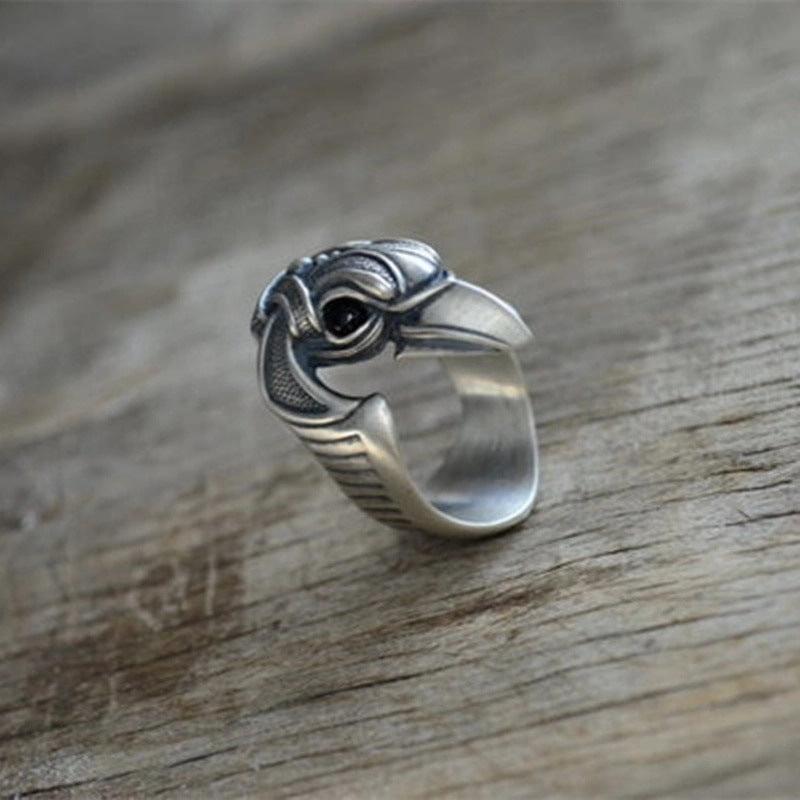 Wholesale Gothic Retro Crow Men's Alloy Rings