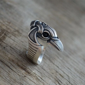 Wholesale Gothic Retro Crow Men's Alloy Rings