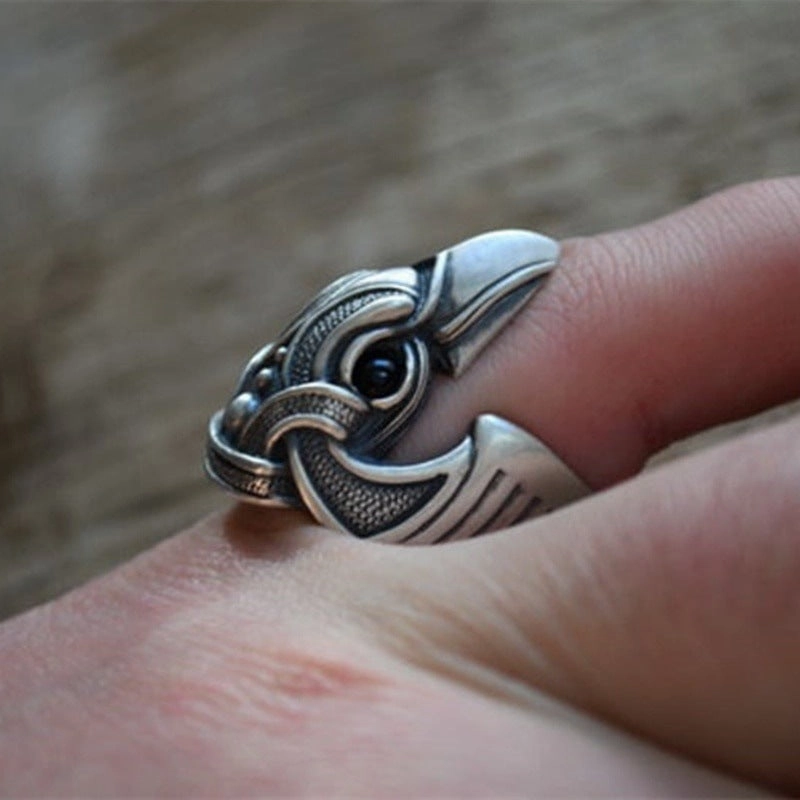 Wholesale Gothic Retro Crow Men's Alloy Rings