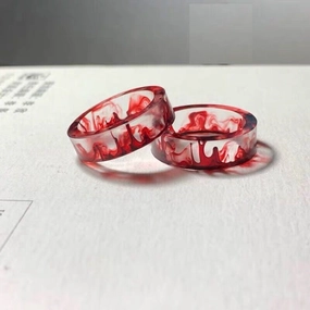 Wholesale Gothic Sfumato Crystal Resin Ring