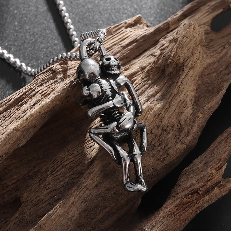 Wholesale Gothic Skull Pendant Alloy Necklaces
