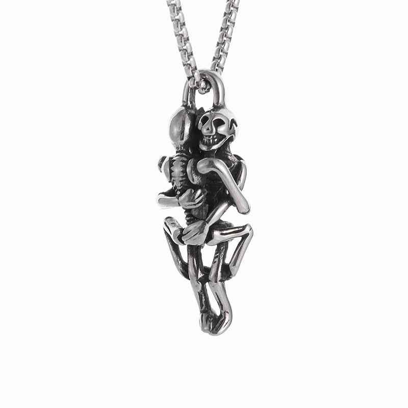 Wholesale Gothic Skull Pendant Alloy Necklaces