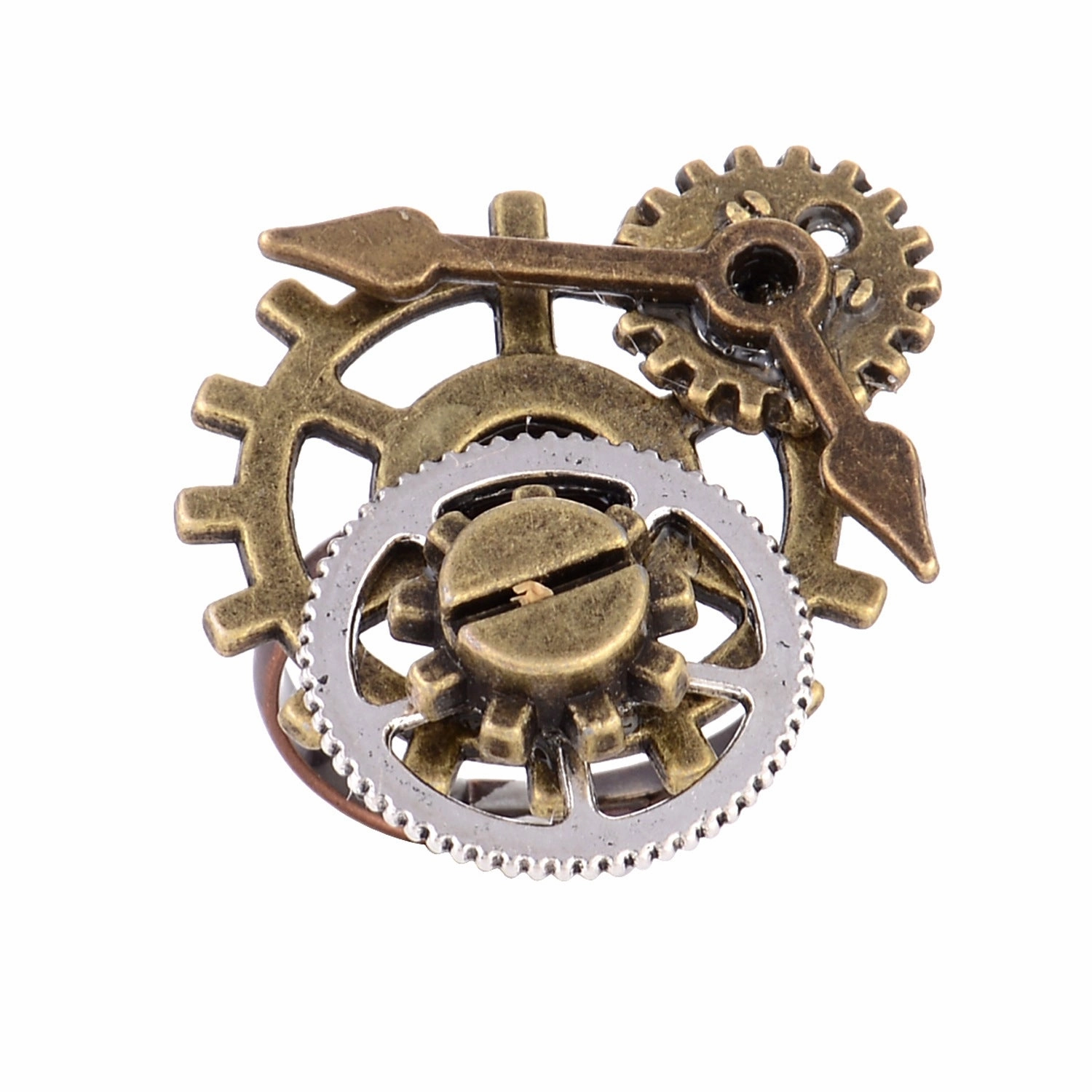Wholesale Gothic Steampunk Gear Vintage Ring