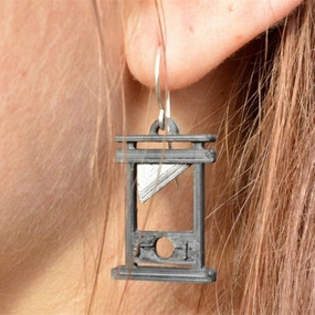 Wholesale Gothic Vintage Guillotine Metal Earrings