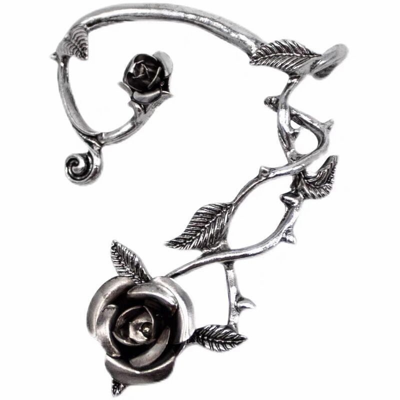 Wholesale Gothic Wind Metal Earrings Rose Earrings