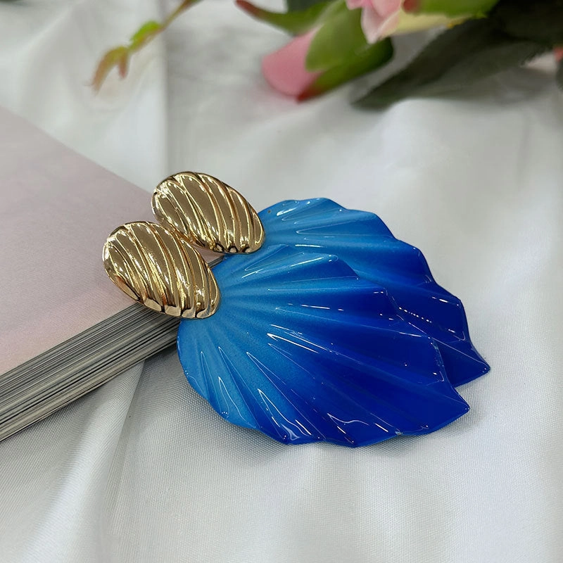 Wholesale Gradient Foliage Earrings