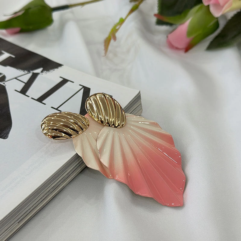 Wholesale Gradient Foliage Earrings