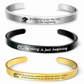 Wholesale Graduation Doctoral Cap Stainless Steel Bracelet