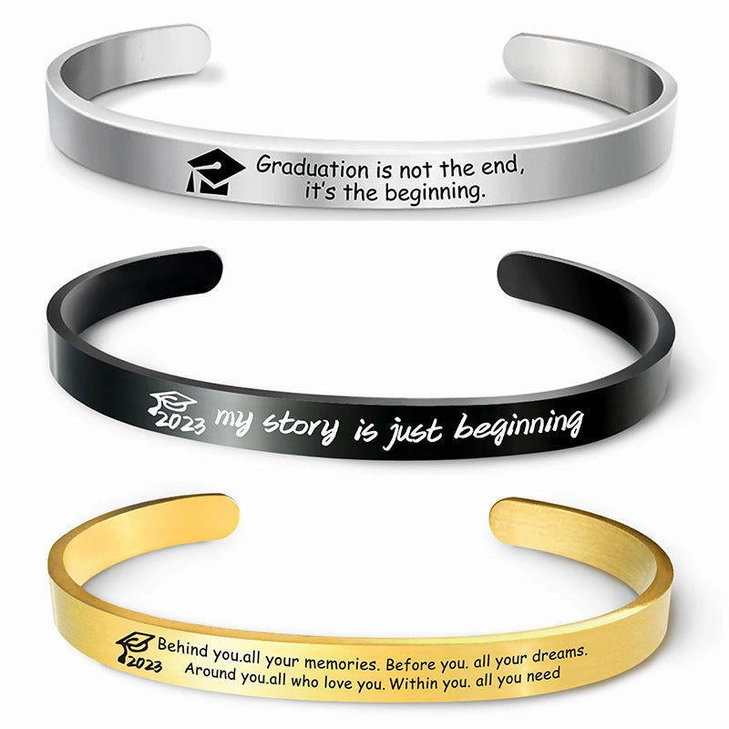 Wholesale Graduation Doctoral Cap Stainless Steel Bracelet