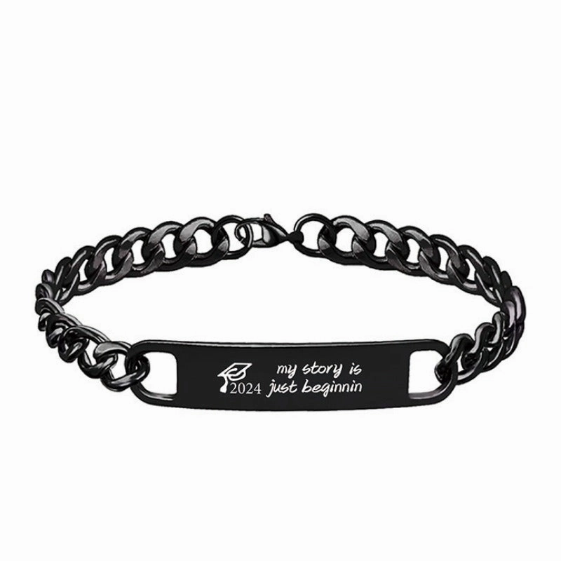 Wholesale Graduation Season Doctor Hat Stainless Steel Bracelet