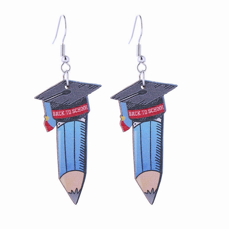 Wholesale Graduation Season Wooden Earrings