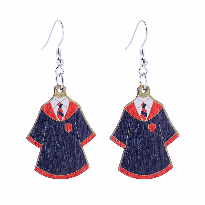 Wholesale Graduation Season Wooden Earrings